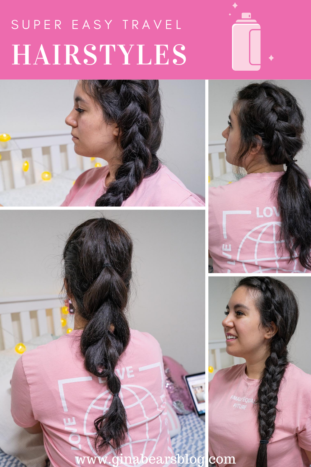 Easy Travel Hairstyles Globelle Gina