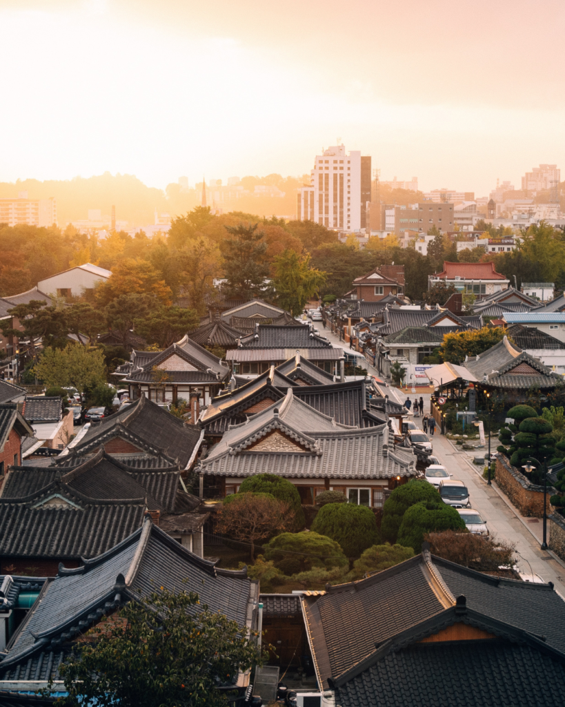 Traditional hanok houses in Jeonju Hanok Village